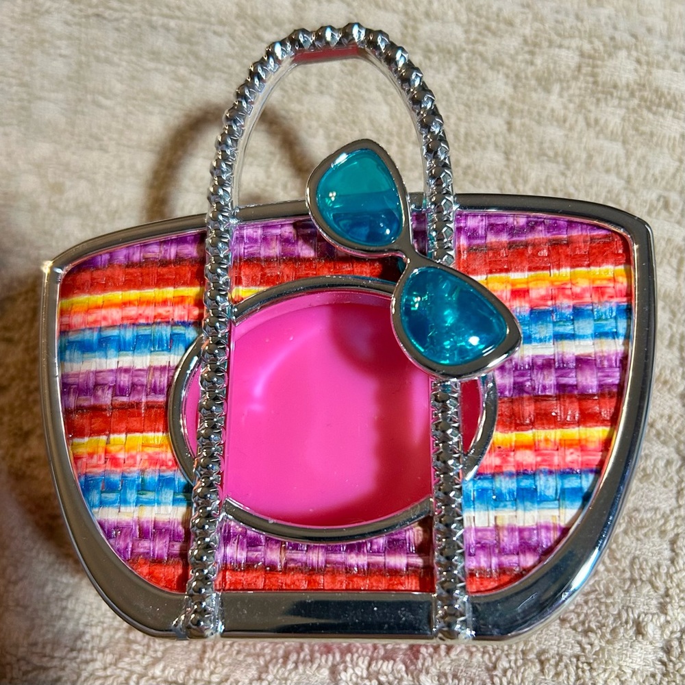 Bath & Body Works B&BW Vibrant Pink Scentportable holder OR clip onto a BOGG bag